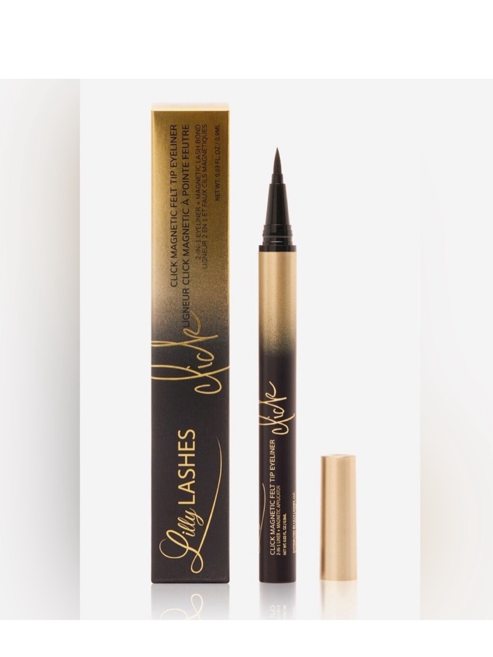 Lilly Lashes Click Magnetic Felt Tip Eyeliner New